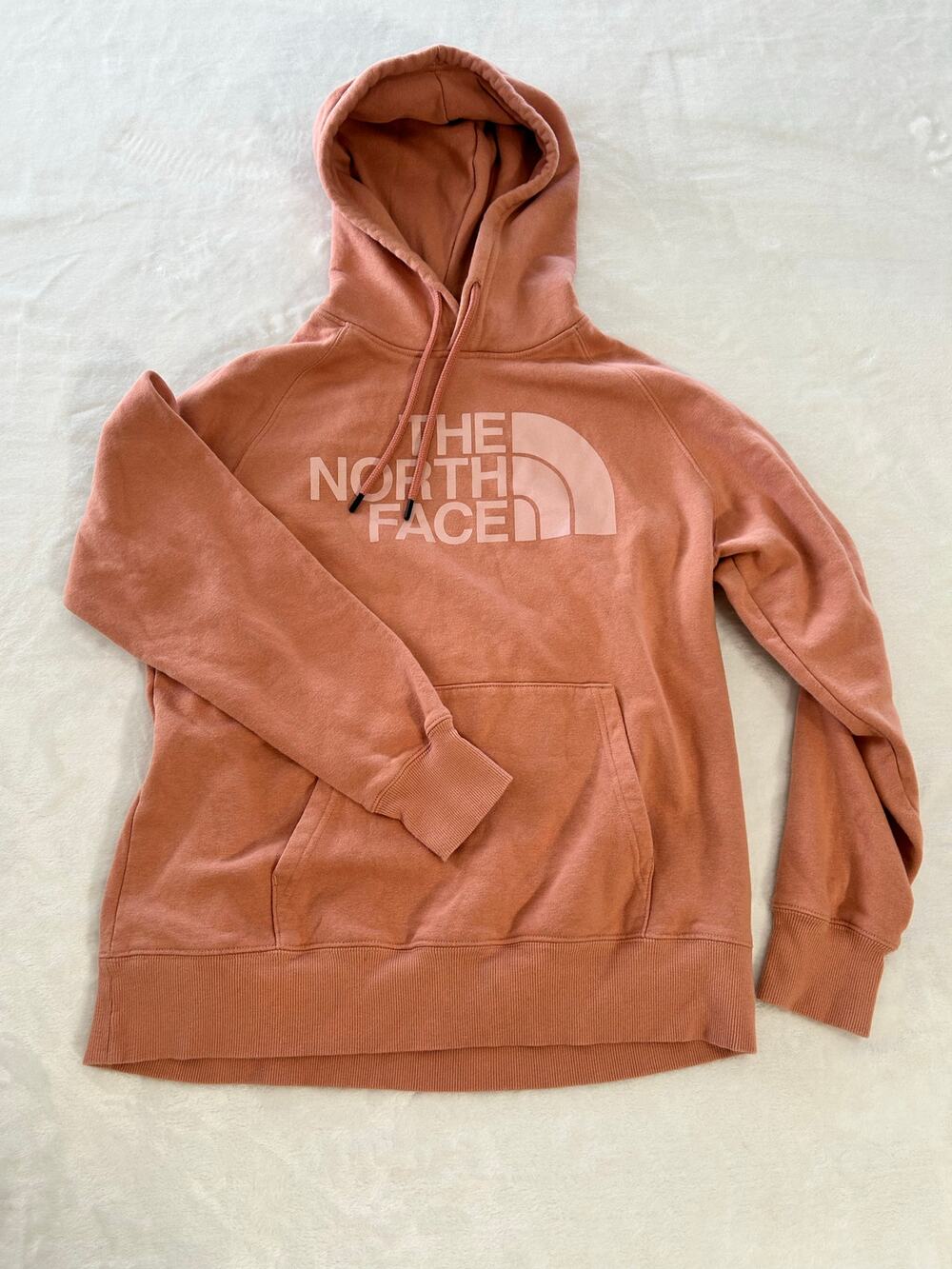 The North Face Women's Salmon Pink Hoodie Pullover Casual Comfort Medium